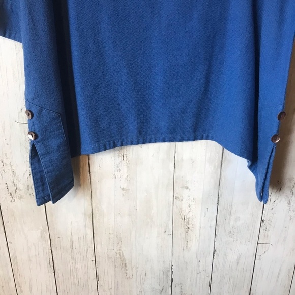 Soft Surroundings Women’s Blue Tunic 3/4 Length Sleeve Top Small - Picture 5 of 16